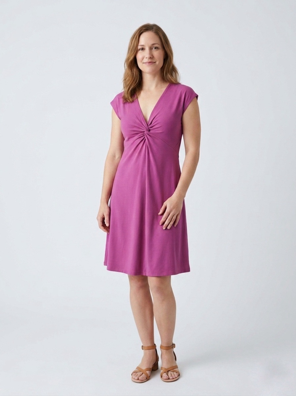 090 PATAGONIA Women’s Bandha Sleeveless V-Neck Dress - Pink, Large